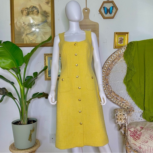 J Crew Sophia Sleevess Midi Dress in Tweed - Picture 6 of 7